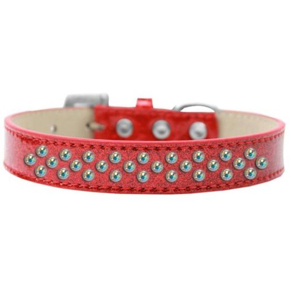 Unconditional Love Sprinkles Ice Cream AB Crystals Dog CollarRed Size 14 UN784146